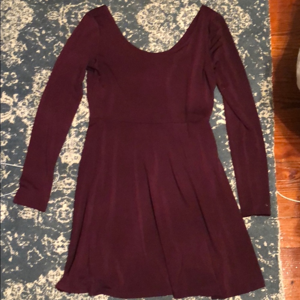 H&M maroon dress